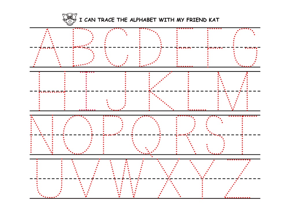 trace letter worksheets free preschool