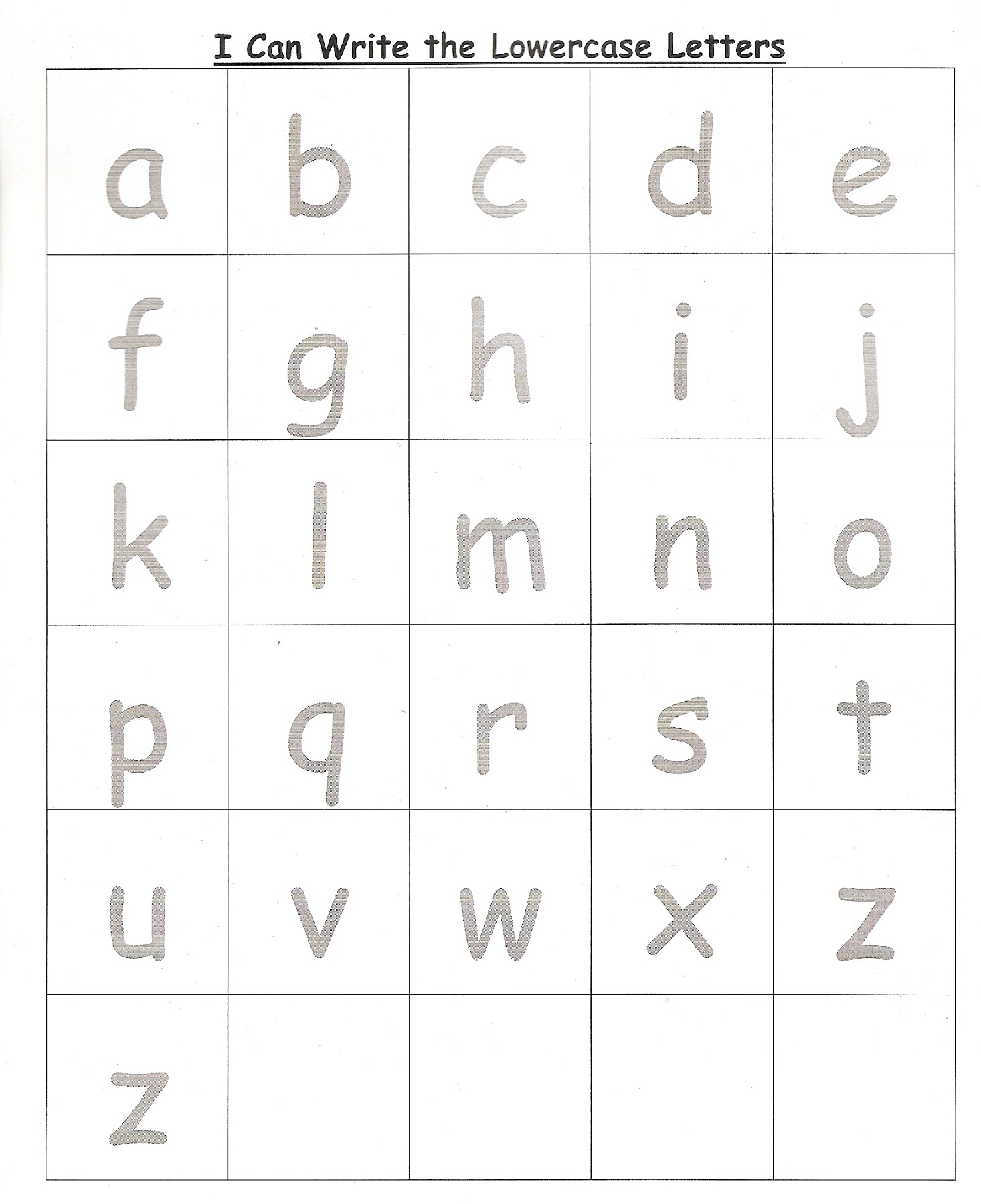 traceable alphabet worksheets lowercase