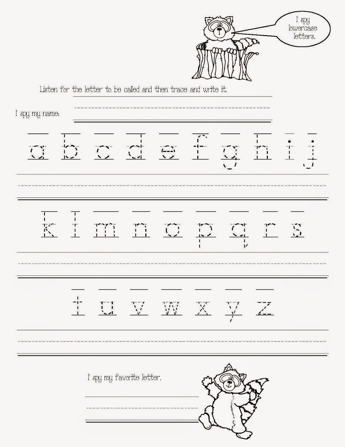 traceable alphabet worksheets to print