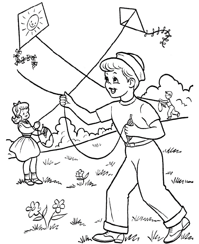 activity pages for kids kite