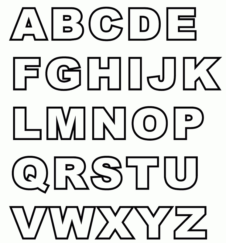 capital letter alphabet big