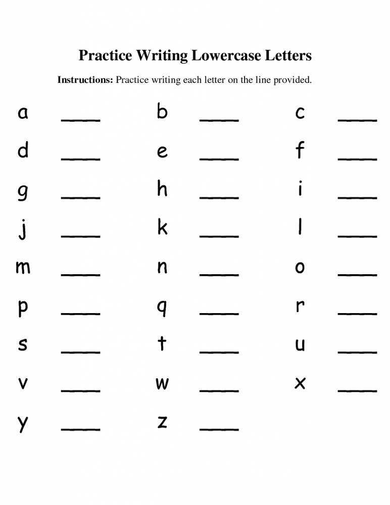 Capital Letter And Small Letter Worksheet