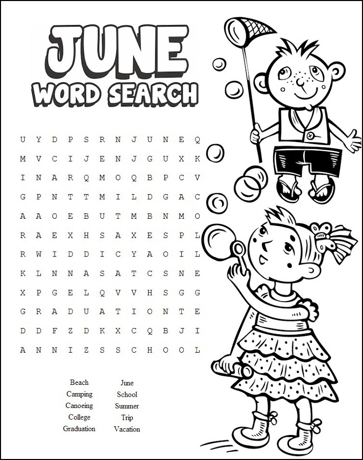 cool word searches june