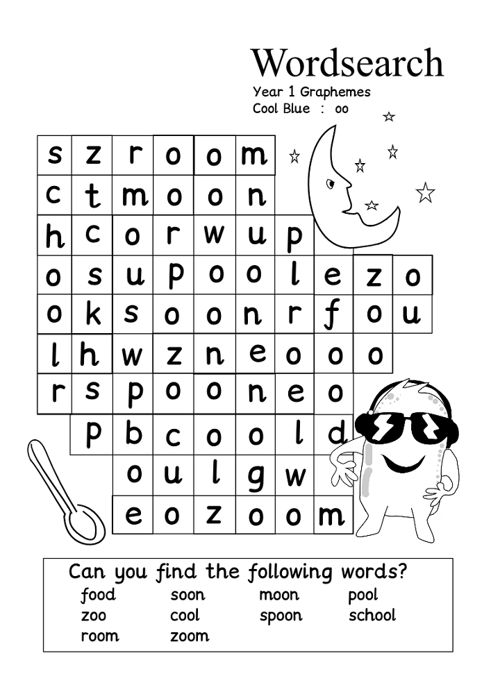 cool word searches monster