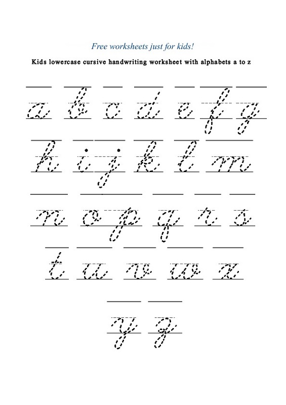 free handwriting worksheets for kids cursive