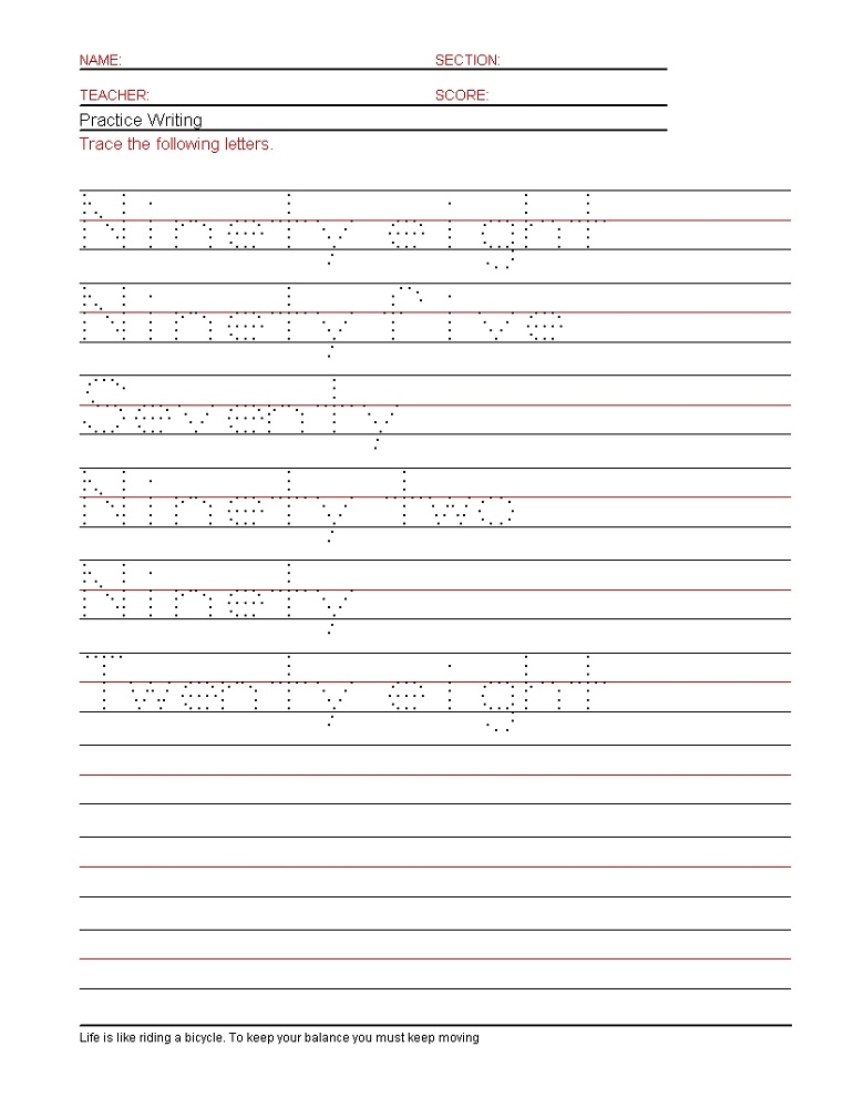 free handwriting worksheets for kids trace