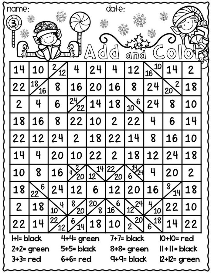 Hidden Picture Math Worksheets | Activity Shelter