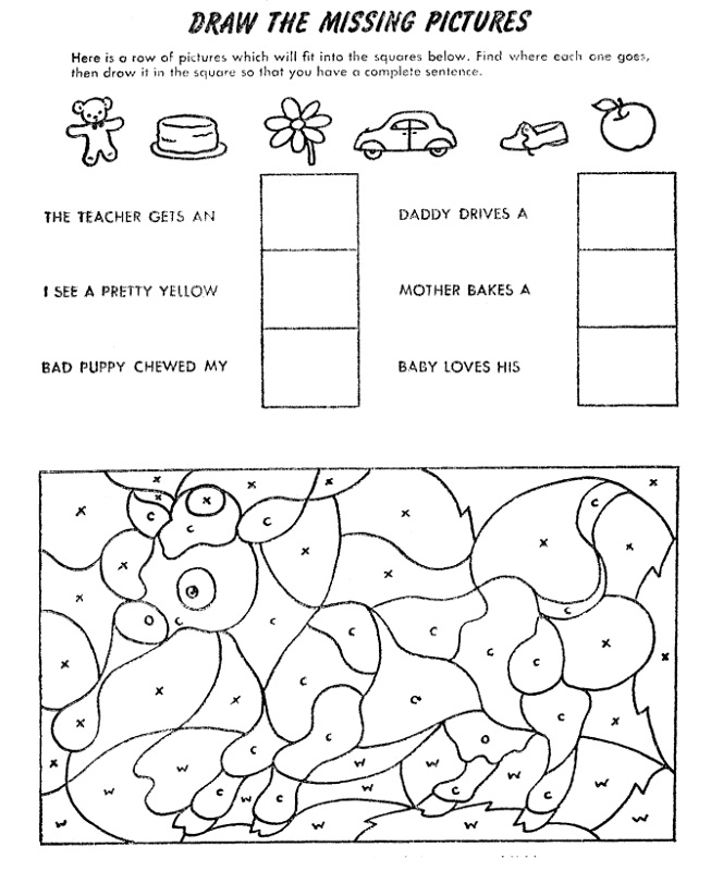 kids activity sheets draw
