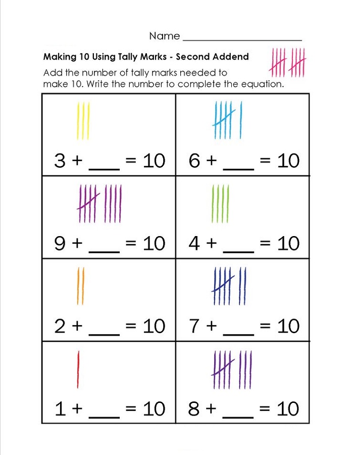 tally marks worksheets free