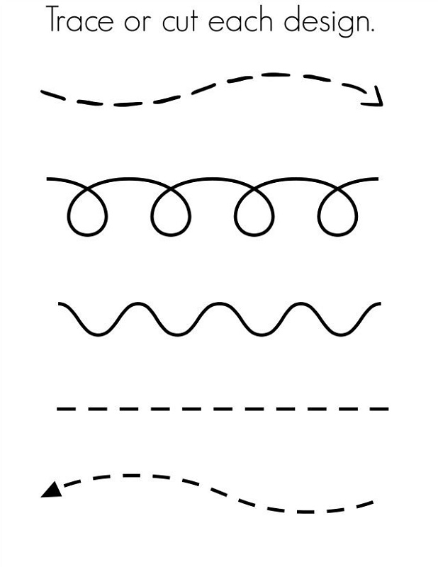worksheets for two year olds trace