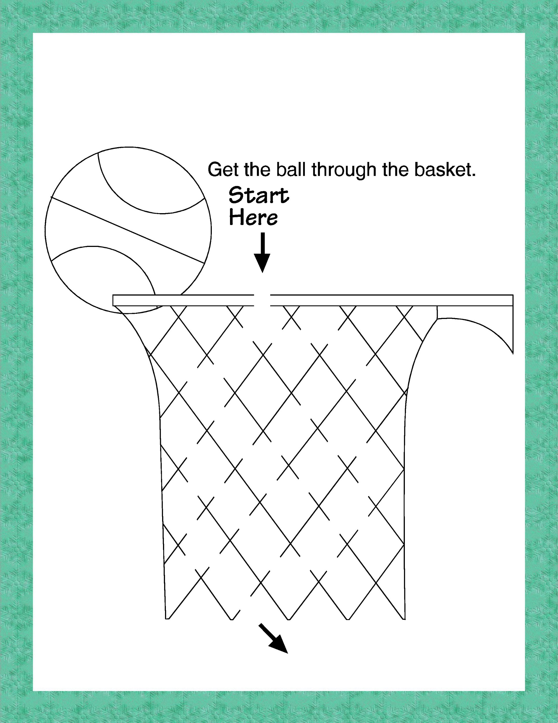 basketball activities for kids printable