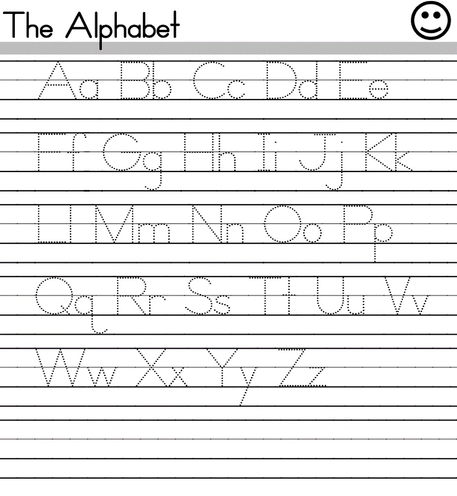 free alphabet worksheets trace
