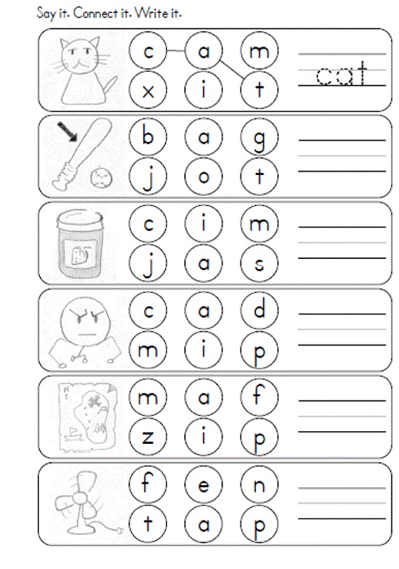 fun work sheets connect