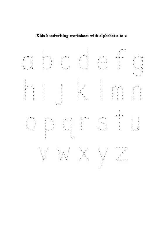 lowercase letters worksheet handwriting