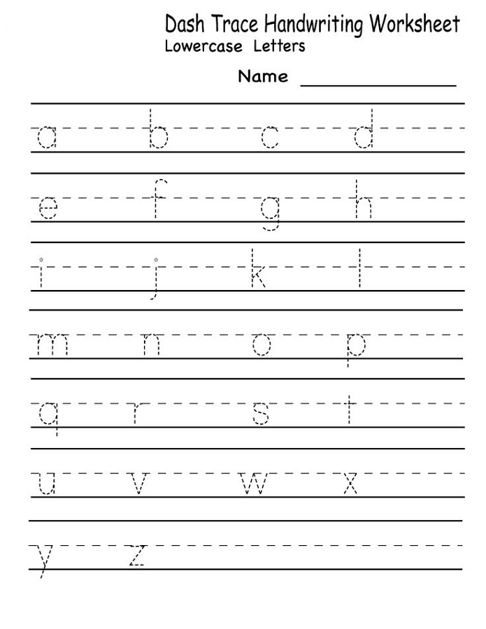 lowercase letters worksheet preschool
