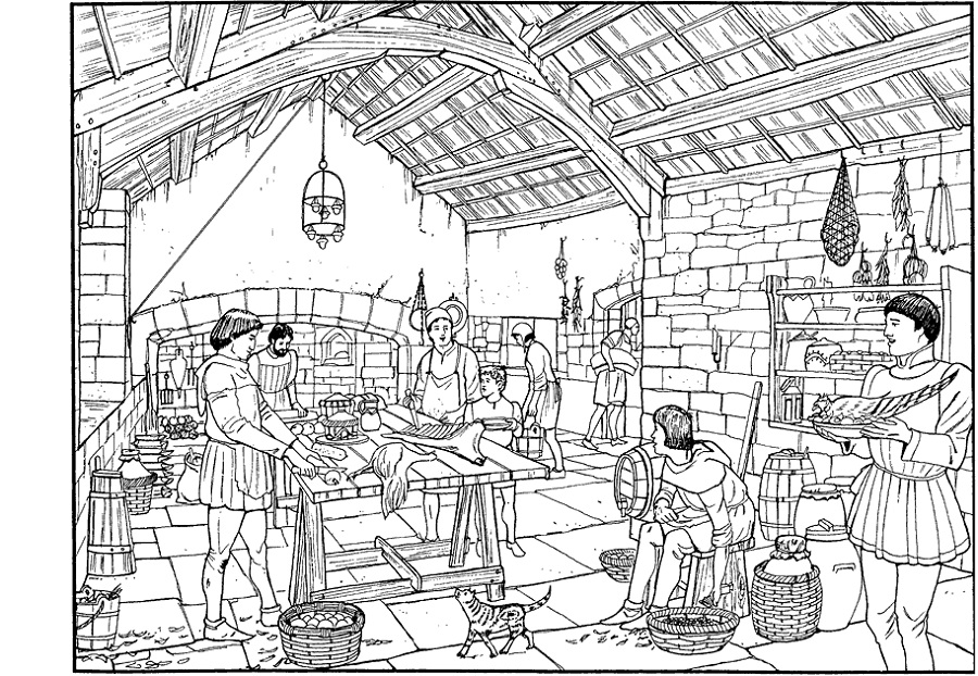 medieval activities for kids coloring