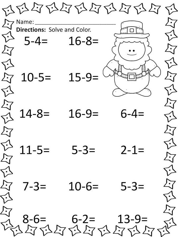 aaa math worksheets activity