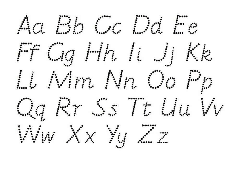 alphabet tracing worksheet