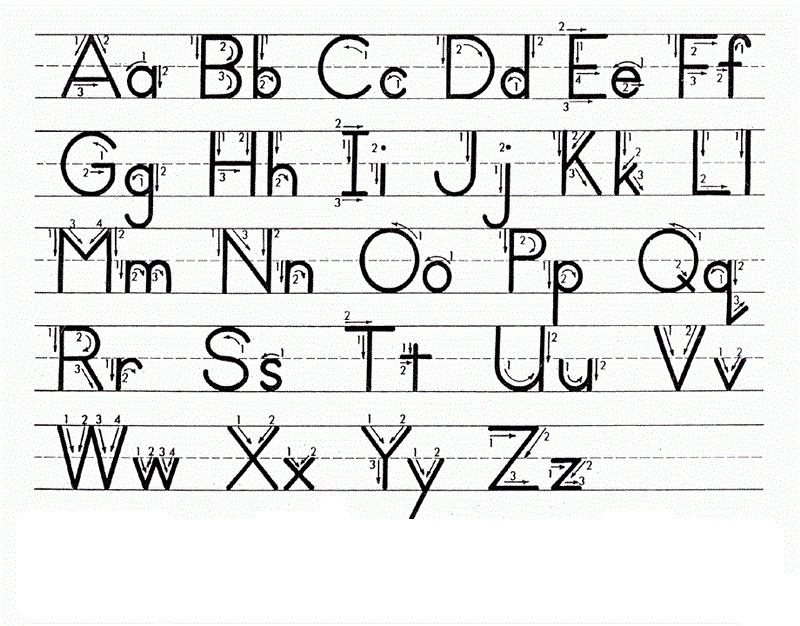 capital and lowercase letters guide