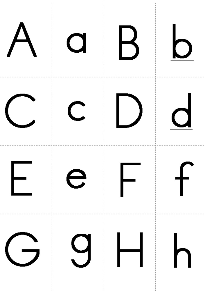 Capital and Lowercase Letters Charts | Activity Shelter