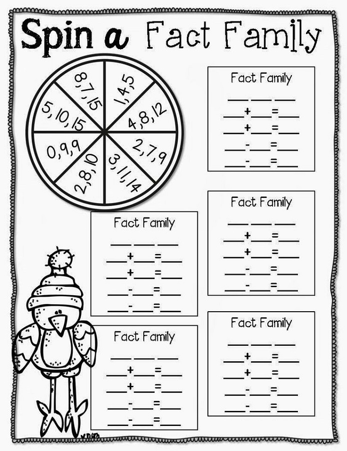 fact family practice worksheet
