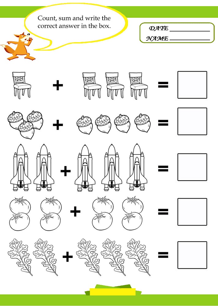 Pictures of Math Worksheets | Activity Shelter