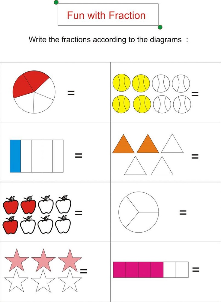 work sheet fun fraction