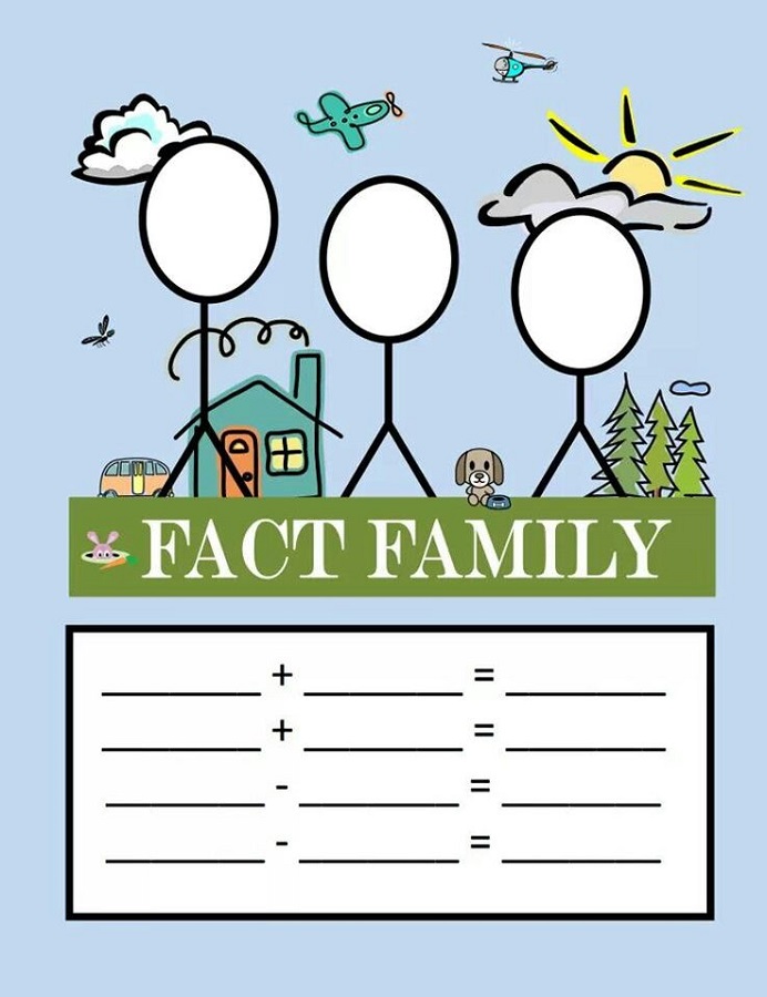 Fact Family Triangle Worksheets Activity Shelter