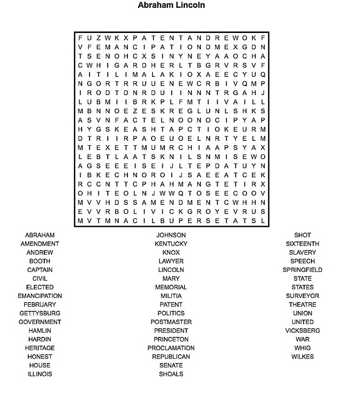 may word search abraham