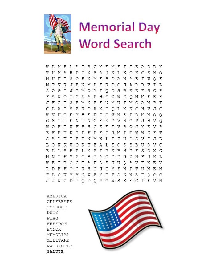 May Word Search | Activity Shelter