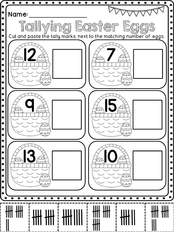 tally mark worksheet 2nd grade