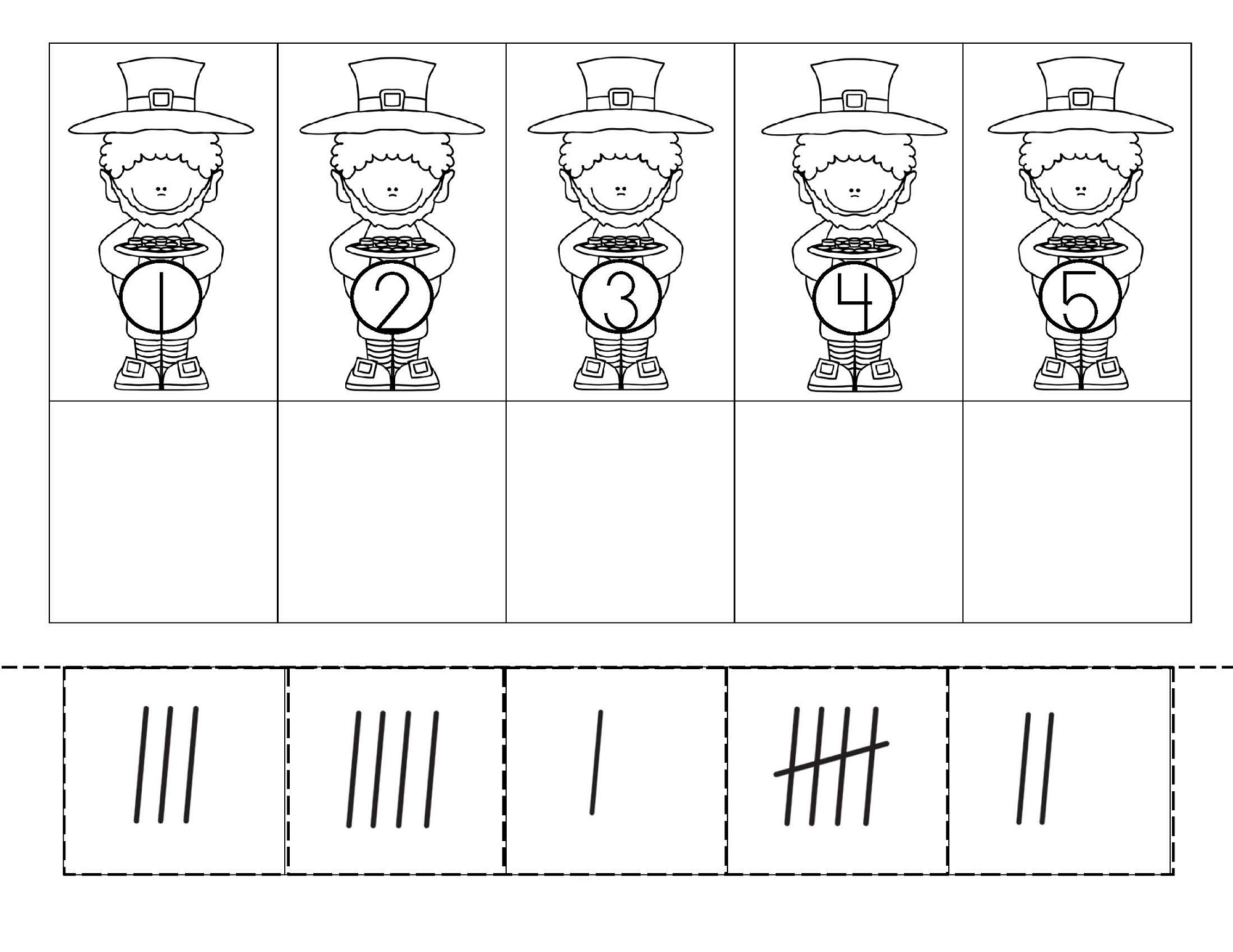 tally mark worksheet easy