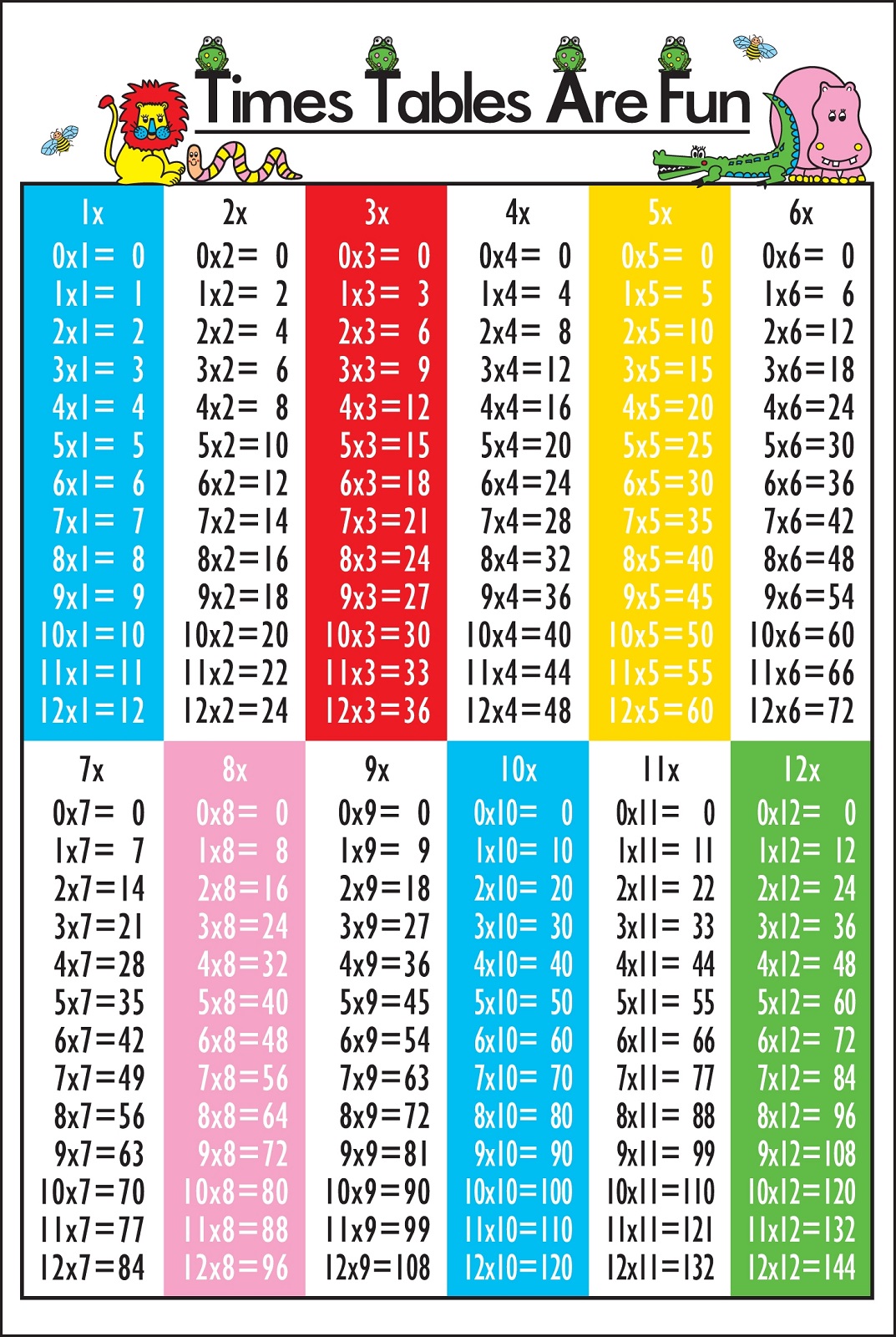 time table charts preschool