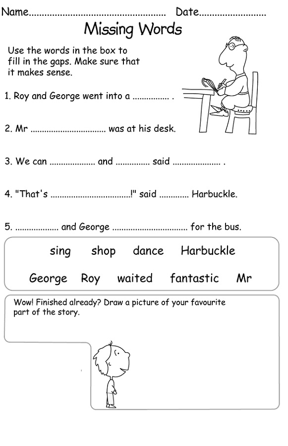 fun literacy homework