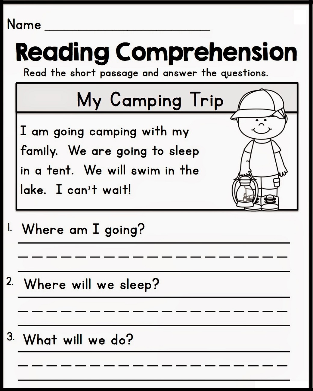 Free Printable Reading Worksheets For Kids