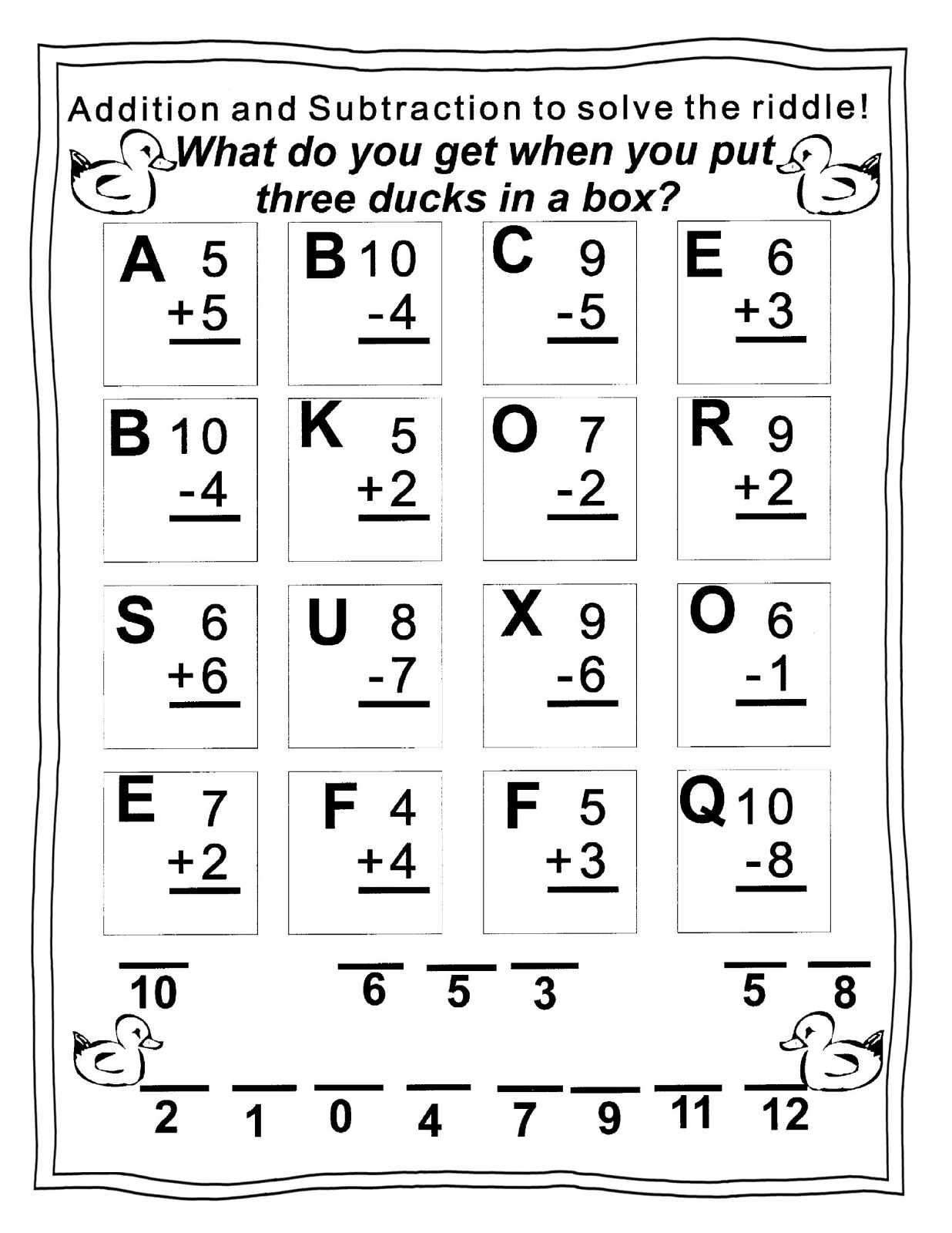 grade 1 maths homework