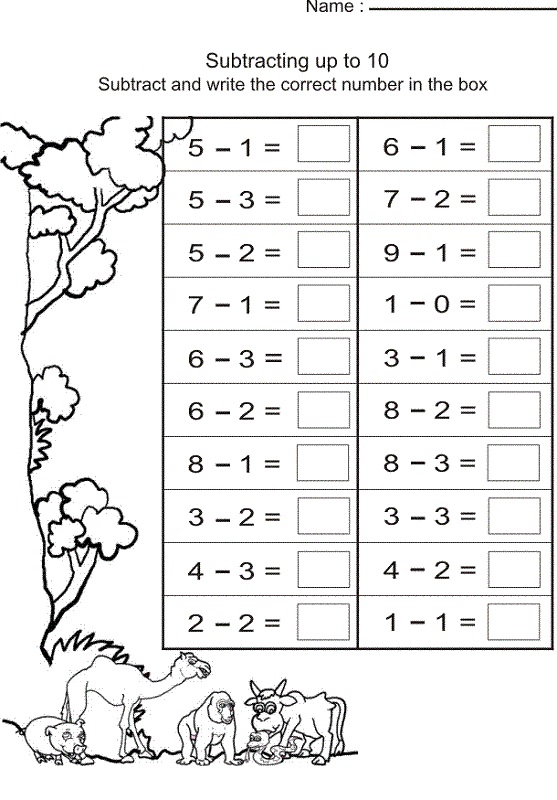 Worksheets For Grade 1 Free Printable