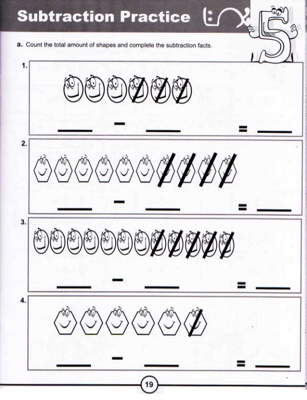 grade 1 math substraction