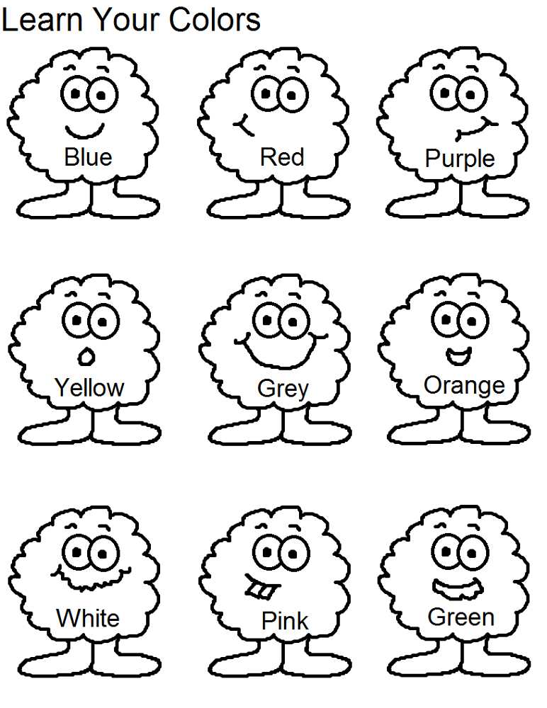 toddler learning printables worksheet