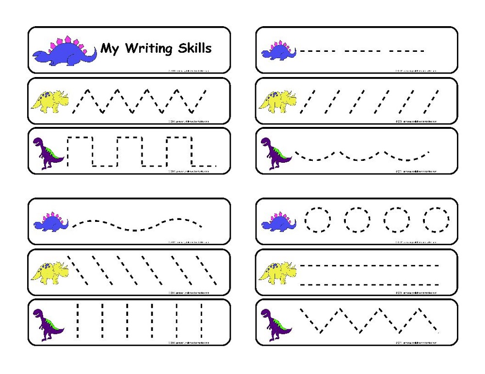 worksheet for nursery trace