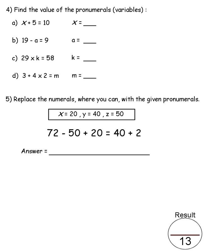 year 7 maths worksheets printable