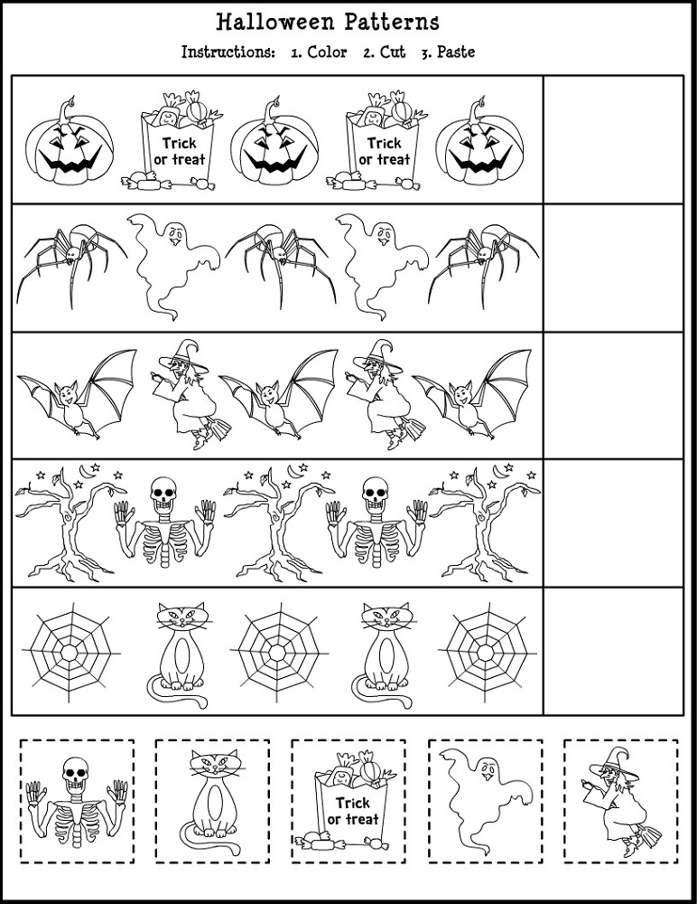 free educational worksheets pattern