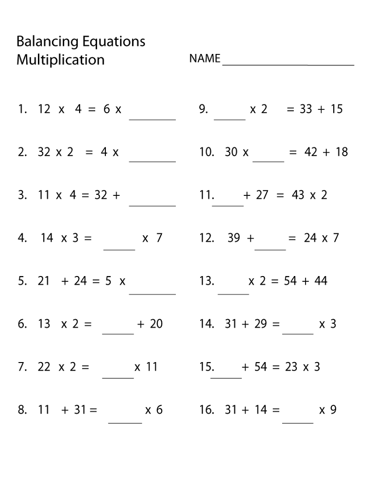 free elementary worksheets multiplication