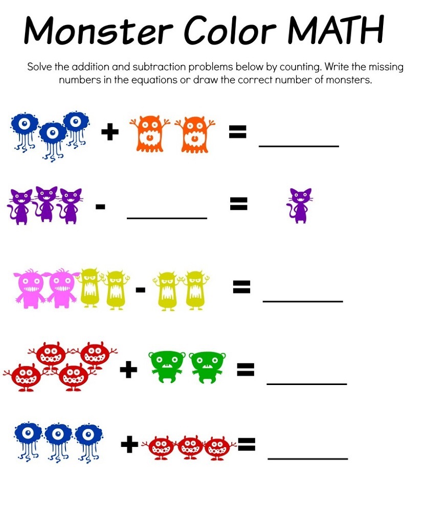 free math printables activity