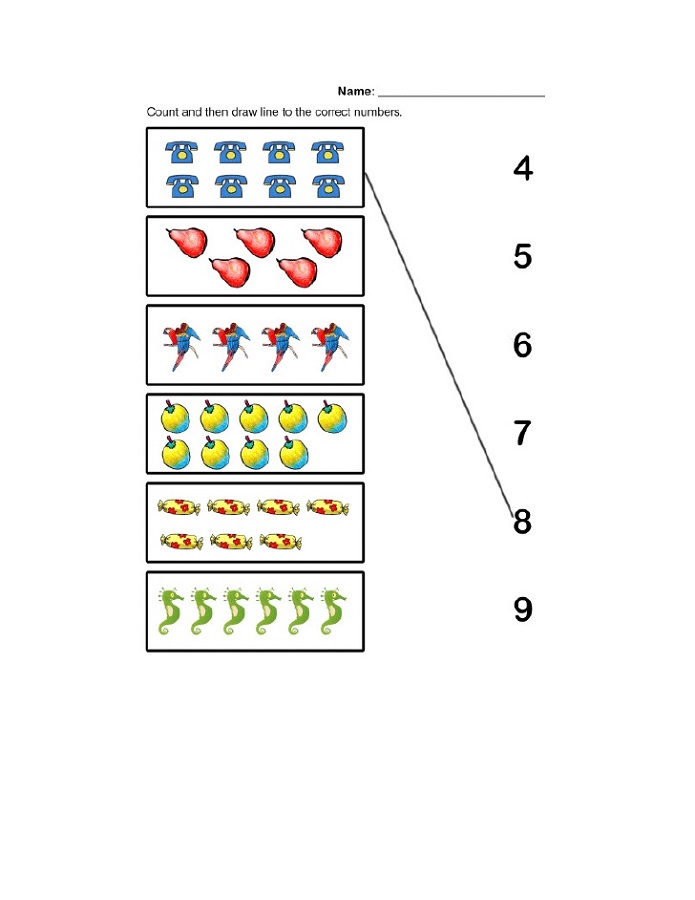 free math worksheets for kids counting