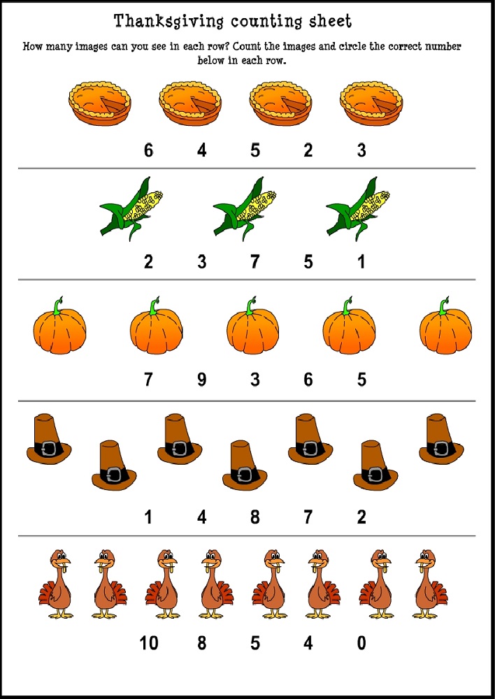 free math worksheets for kids preschool