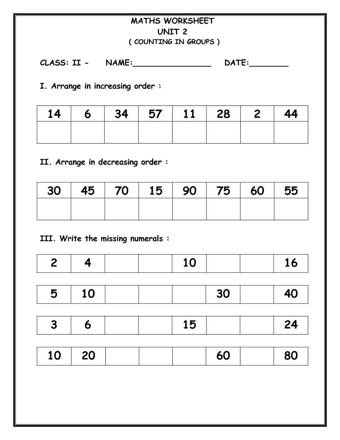 Free Math Worksheets Ks2 Activity Shelter