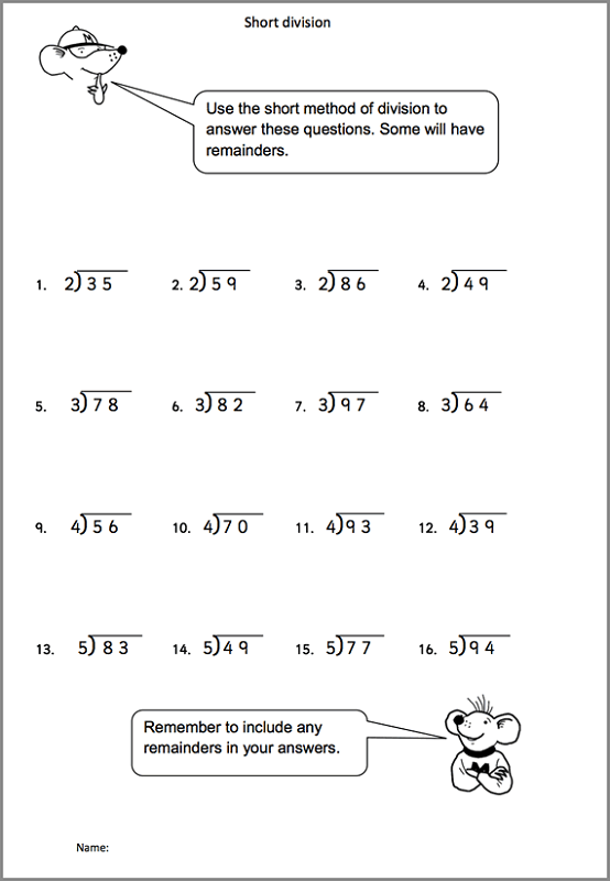 Free Printable Math Worksheets KS2 | Activity Shelter