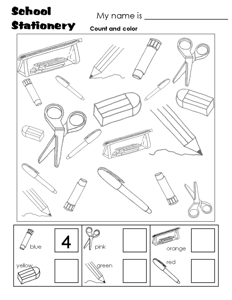 free school worksheets coloring