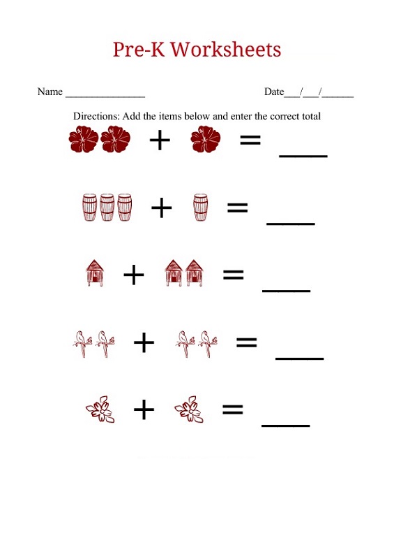 Math Sums for Kids Printable | Activity Shelter